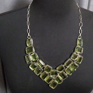 Green Tourmaline 925 Silver Necklace